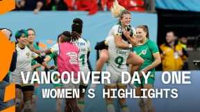 Brazil cause a HUGE shock | Vancouver HSBC SVNS Day One Women's Highlights