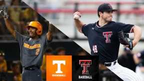 #9 Tennessee vs Texas Tech Red Raiders | Opening Weekend | 2024 College Baseball Highlights