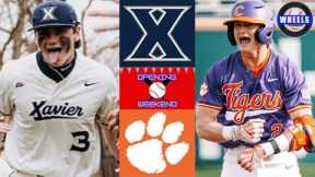 Xavier vs #10 Clemson Highlights (Game 2) | 2024 College Baseball Highlights