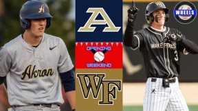 Akron vs #1 Wake Forest Highlights | 2024 College Baseball Highlights