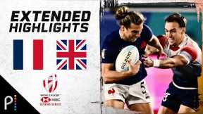 France v. Great Britain | 2024 HSBC WORLD RUGBY SEVENS HIGHLIGHTS | 3/3/24 | NBC Sports
