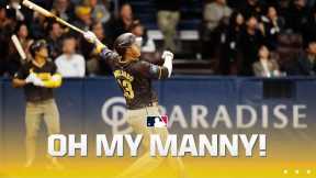 Manny Machado DESTROYS his first home run of 2024!
