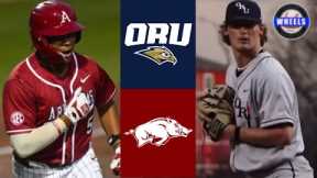 Oral Roberts vs #1 Arkansas Highlights | 2024 College Baseball Highlights