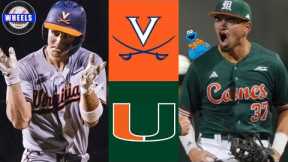 #13 Virginia vs Miami Highlights (AMAZING GAME!) | Game 2 | 2024 College Baseball Highlights