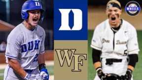 #12 Duke vs #1 Wake Forest Highlights (Great Game!) | 2024 College Baseball Highlights