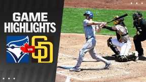 Blue Jays vs. Padres Game Highlights (4/21/24) | MLB Highlights