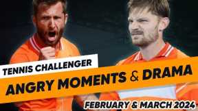 Tennis Angry Moments & Drama - Challengers - February & March 2024