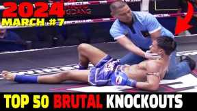 Top 50 Knockouts of MARCH 2024 #7 (MMA•Muay Thai•Kickboxing•Kun Khmer)