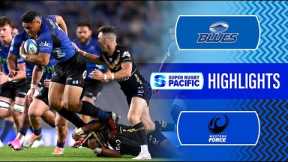 HIGHLIGHTS | BLUES v FORCE | Super Rugby Pacific | Round 7