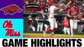 #1 Arkansas vs Ole Miss Highlights | NCAA Baseball Highlights | 2024 College Baseball