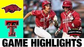 #2 Arkansas vs Texas Tech Highlights | NCAA Baseball Highlights | 2024 College Baseball
