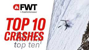 Top 10 Crashes of the 2024 Freeride World Tour