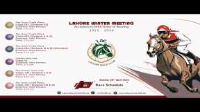 LRC Live  - 35th Day Lahore Winter Meeting 2023-2024 | April 28th, 2024 #horse #race #horseracing