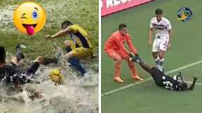 Biggest Soccer FAILS:  Clear through flop in football #14