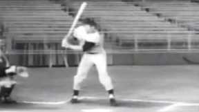 Willie Mays Slow Motion Home Run Baseball Swing - Greatest Player Of All Time