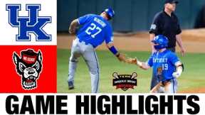 #2 Kentucky vs NC State Highlights | MCWS GAME 3 | 2024 NCAA Baseball Championship