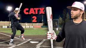 Hitting with the 2025 MARUCCI CATX2 (1-piece) | BBCOR Baseball Bat Review