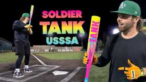 Hitting with the SOLDIER TANK COMPOSITE | USSSA Baseball Bat Review (vs. Icon & Hype Fire)
