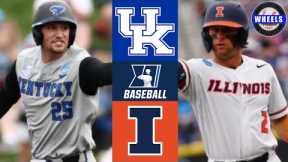 #2 Kentucky vs Illinois | Regionals Winners Bracket | 2024 College Baseball Highlights