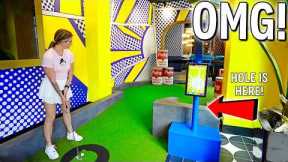 Mind-Blowing ONE OF A KIND Themed Mini Golf Course! - Crazy Hole in One!
