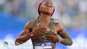SHA'CARRI TO PARIS: Richardson SCORCHES 100m Trials final to clinch Olympic berth | NBC Sports