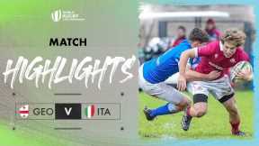 Georgia cause SHOCK upset! | Georgia v Italy | World Rugby U20 Championship 2024 Match Highlights