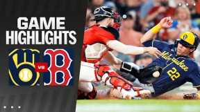 Brewers vs. Red Sox Game Highlights (5/24/24) | MLB Highlights