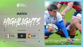 Italy record STRONG win | Italy v Spain | World Rugby U20 Championship 2024 | 9th Place Semi-Final
