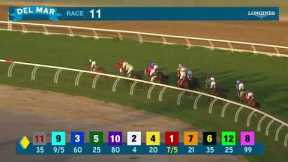 Moment's Pleasure wins race 11 at Del Mar 7/28/24