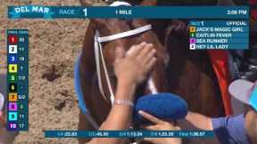 Jack's Magic Girl wins race 1 at Del Mar 8/3/24