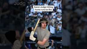 Aaron Judge hitting home runs be like😂⚾️