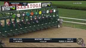 The 2024 Whitney Stakes (G1) Won By Arthur’s Ride | Crupi 2nd | Full Replay