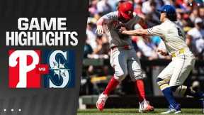 Phillies vs. Mariners Game Highlights (8/4/24) | MLB Highlights