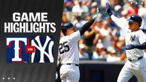 Rangers vs. Yankees Game 1 Highlights (8/10/24) | MLB Highlights