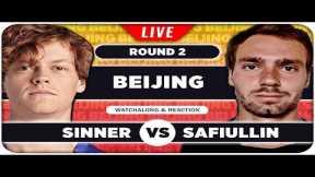 SINNER vs SAFIULLIN ● ATP Beijing 2024 ● LIVE Tennis Watchalong Stream