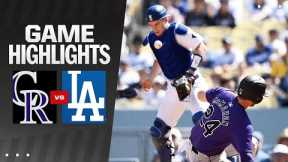 Rockies vs. Dodgers Game Highlights (9/22/24) | MLB Highlights