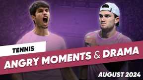 Tennis Angry Moments & Drama - August 2024