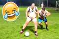 FUNNY FOOTBALL FAILS, SKILLS, &