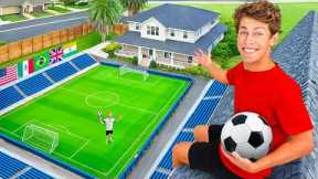 I Built a Soccer Stadium in My House!