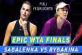 Aryna Sabalenka Vs Elena Rybakina •