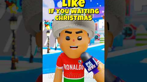 Ronaldo Christmas Meme 😂 PK XD funny moments #funny #memes #animation #ronaldo #shorts