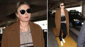 Tennis Pro Maria Sharapova Strides Through LAX