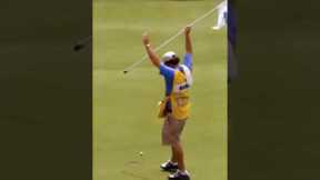 Craziest Golf Shot of all time! 😱 #shorts