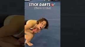 STICK DARTS 🎯😂 #gymnastics #gymnast #sports #gym #darts #olympics #olympic #sport #fail #fails