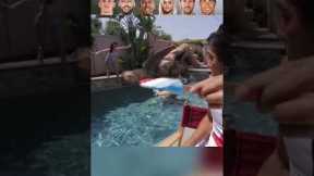 Gavi VS Neymar VS Firmino VS Lehmann VS Messi VS Ronaldo Crazy Water Moments