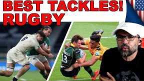 American Coach Reaction to BEST Rugby Tackles!