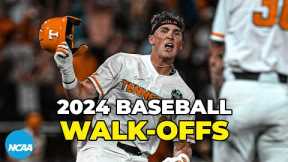 EVERY walk-off from the 2024 NCAA baseball tournament 💥⚾️