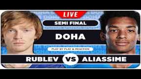 RUBLEV vs AUGER ALIASSIME | ATP Doha 2025 | LIVE Tennis Play by Play Stream