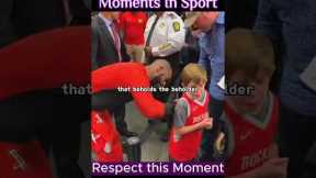 Beautiful Moments of respect in sports | #shorts #respect #sports  #moments  #momentsofinspiration