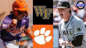 #11 Wake Forest vs #7 Clemson (Crazy G2!) | 2025 College Baseball Highlights